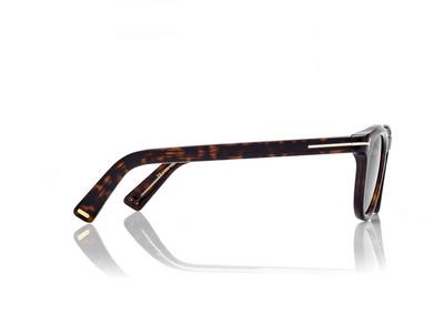 TOM FORD OM DARK HAVANA / GREEN ICON ROUND SUNGLASSES